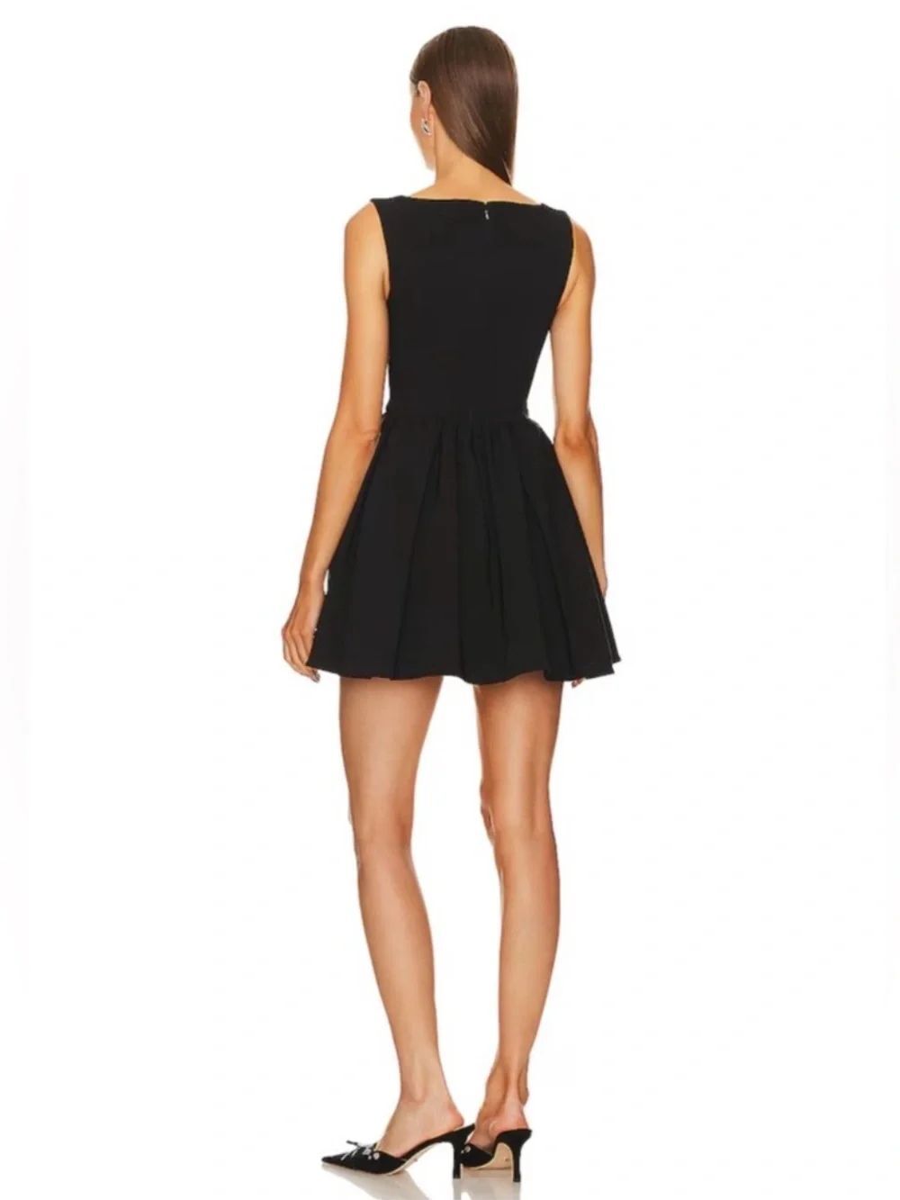 LPA Giovanna Mini Black Dress Size S - Picture 6 of 11